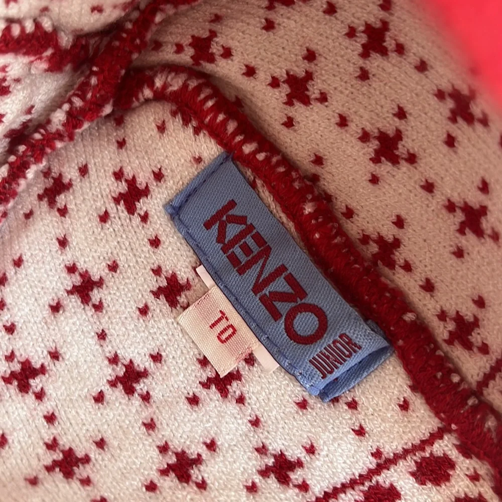 KENZO Junior baby fair isle knit hat